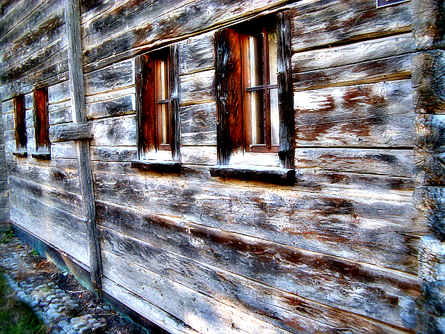 facade en bois